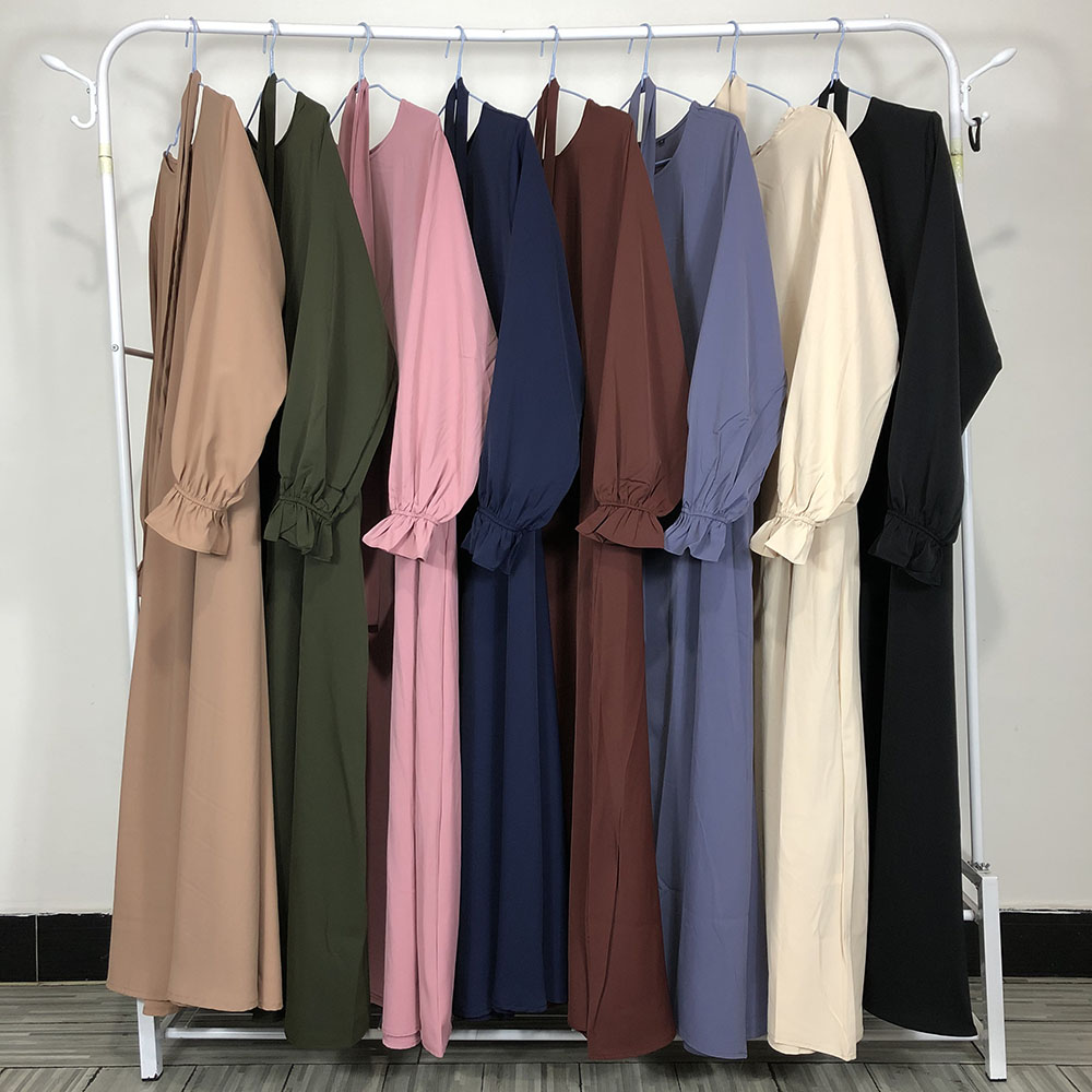 Abaya – robe Maxi pour femmes musulmanes, manches à volants, haute qualité, avec poches, ceinture gratuite, EID Ramadan, vêtements islamiques, nouvelle collection