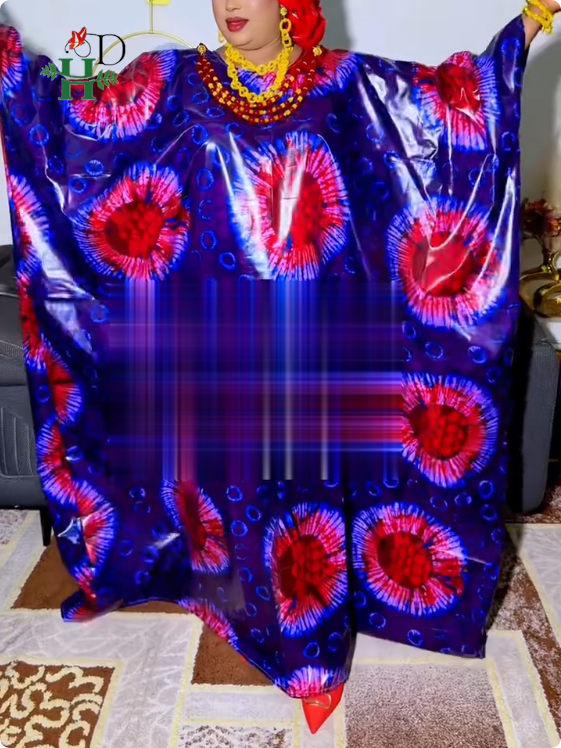H&D Vêtement Africain Femme Luxe Basin Rich Original Dubai Dress pour Femmes Robes en Solde Robes Africaines pour Femme
