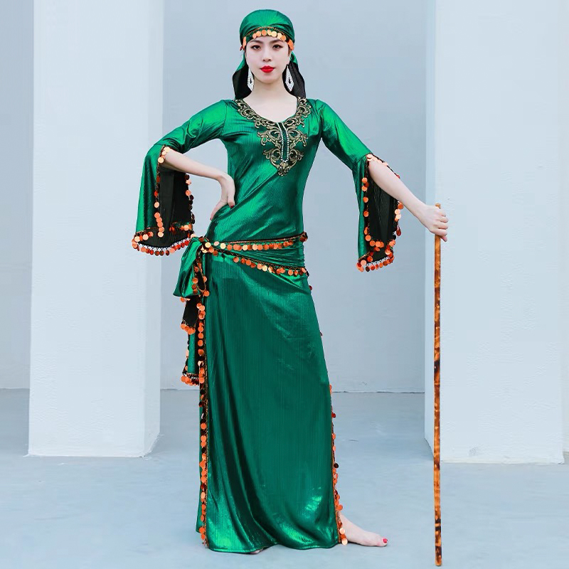 Robe de Costume pour femmes, Baladi Saidi, spectacle de danse du ventre, Robe de concours de danse du ventre pour filles, vêtements orientaux, tenue de danse