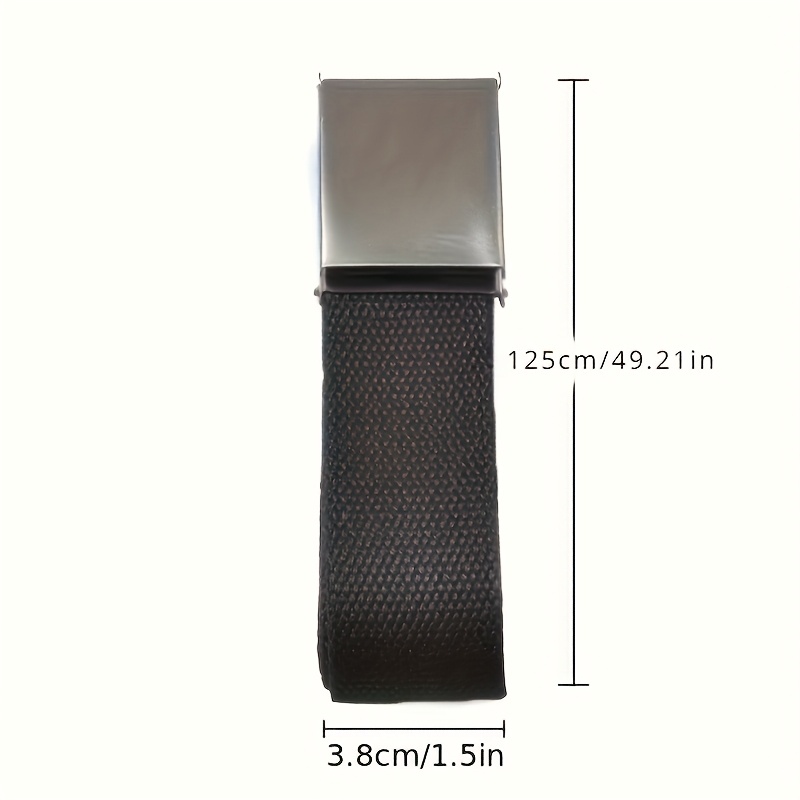 Ceinture tissée en toile de coton et polyester pour femmes, ceinture à boucle lisse givrée, disponible en plusieurs couleurs, ceinture de couleur bonbon