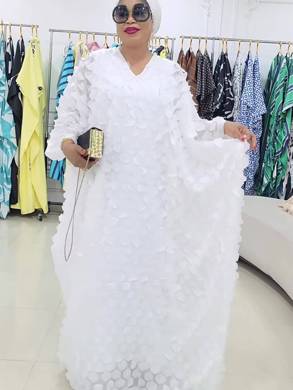 Abayas pour femmes dubaï africain musulman mode Robe en mousseline de soie Caftan Marocain robes de soirée Boubou Robe Djellaba Femme
