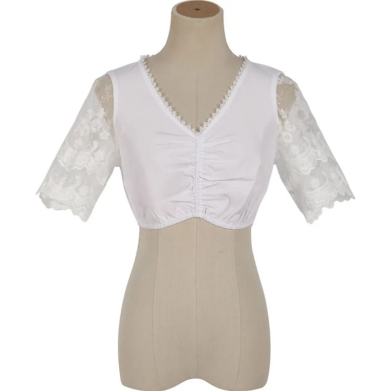 Oktoberfest Dirndl Costume de femme de chambre femmes broderie paysanne tablier dentelle ceinture cravate robe Festival adulte tracht irlandais bavière tenue