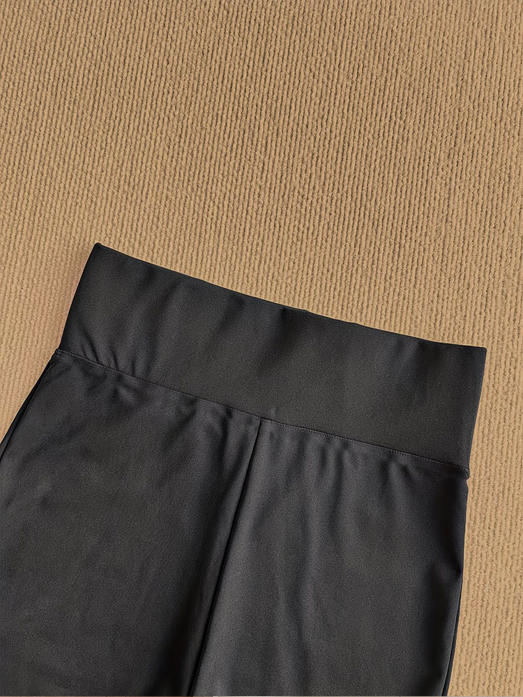 Nouveau style 2026 : Pantalon bootcut taille haute polyvalent à jambe large, décontracté, pour un look plus long et élancé, idéal pour les silhouettes fines.