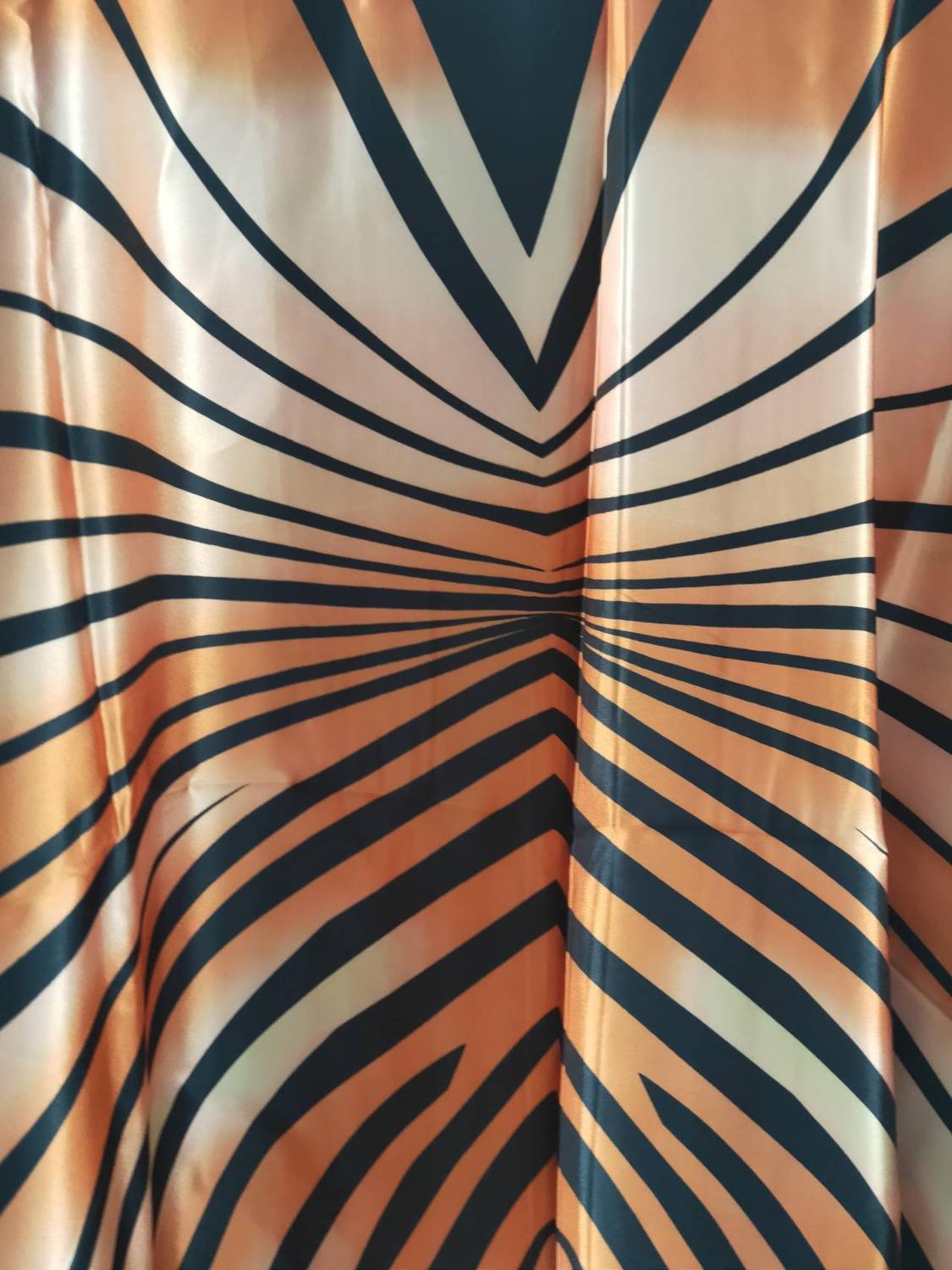 Robe Africaine Longue à Rayures Zébrées pour Femme, Imprimé, Grande Taille, Taille Libre, Maxi, Mode 2025
