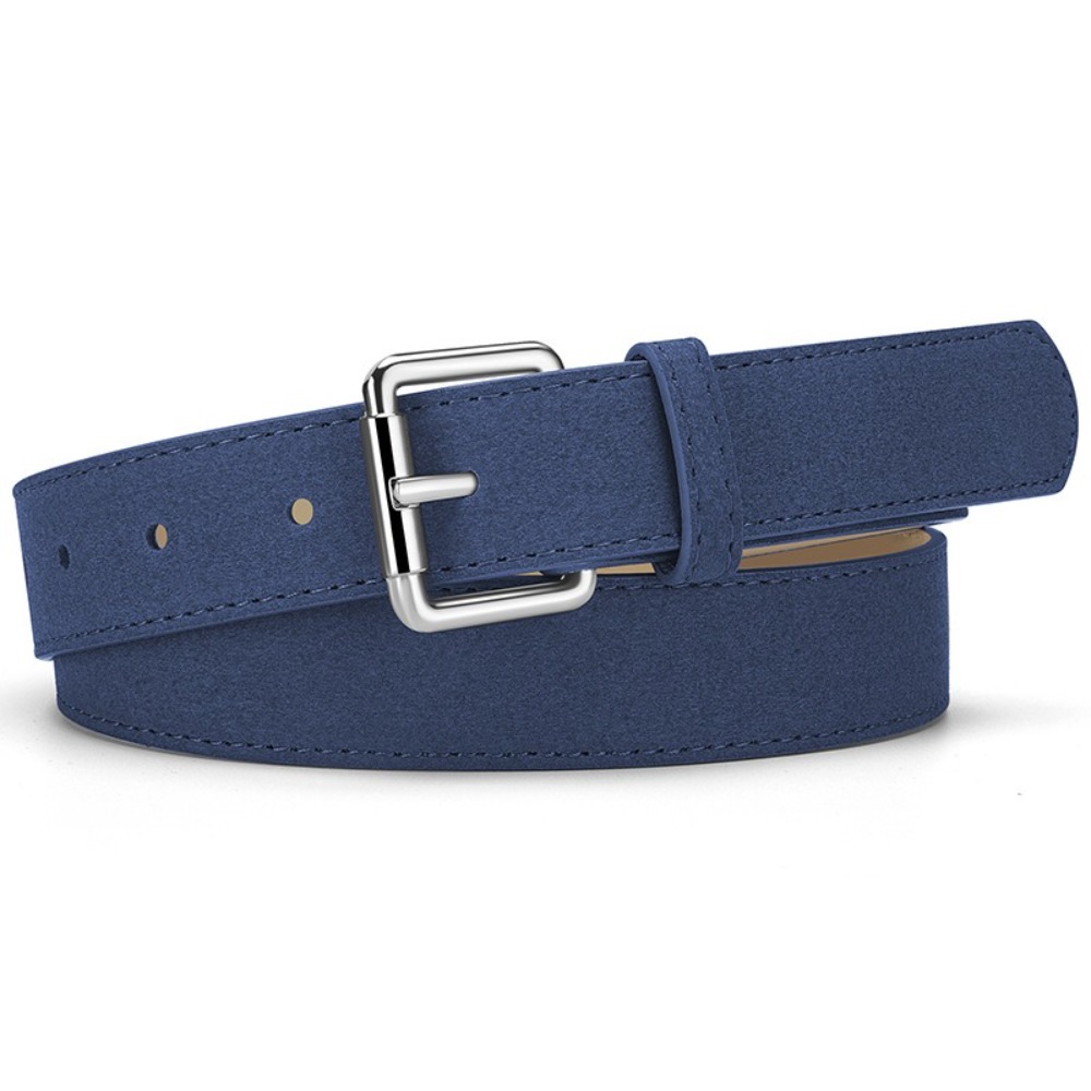 Nouveau rétro daim cuir ceinture décontracté polyvalent boucle ardillon ceinture pantalon robe ceintures femmes