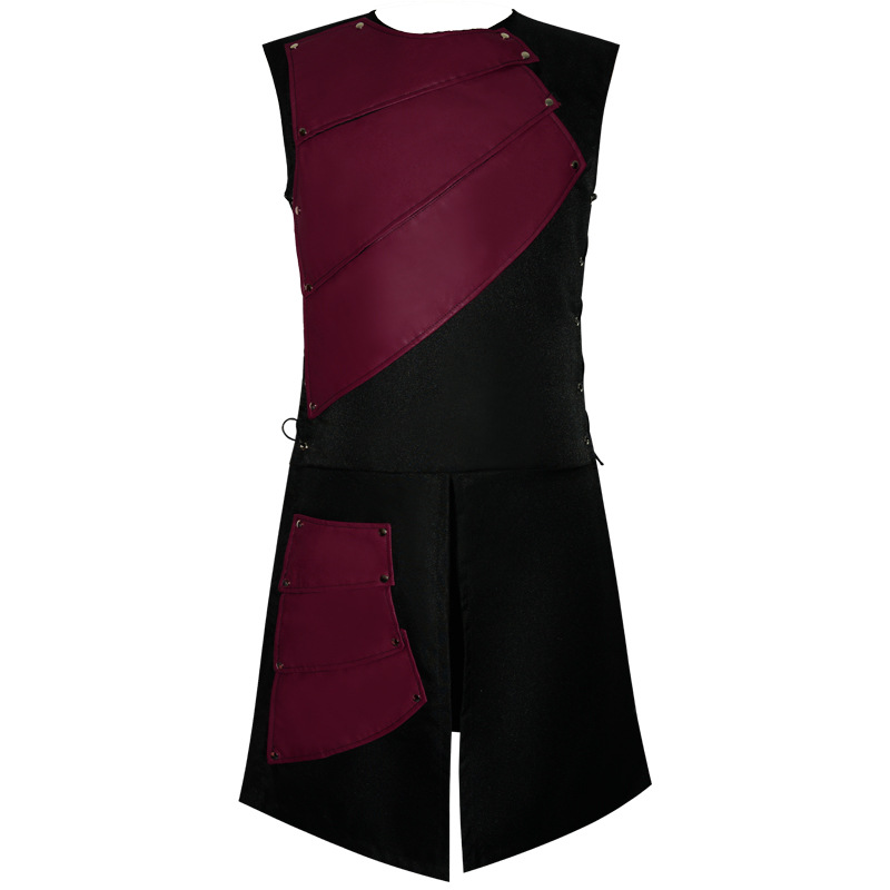 Archer médiéval en cuir pour hommes, armure rétro viking, cosplay de la Renaissance, costume de fête à thème Y, mode chaude, patchwork de fibres
