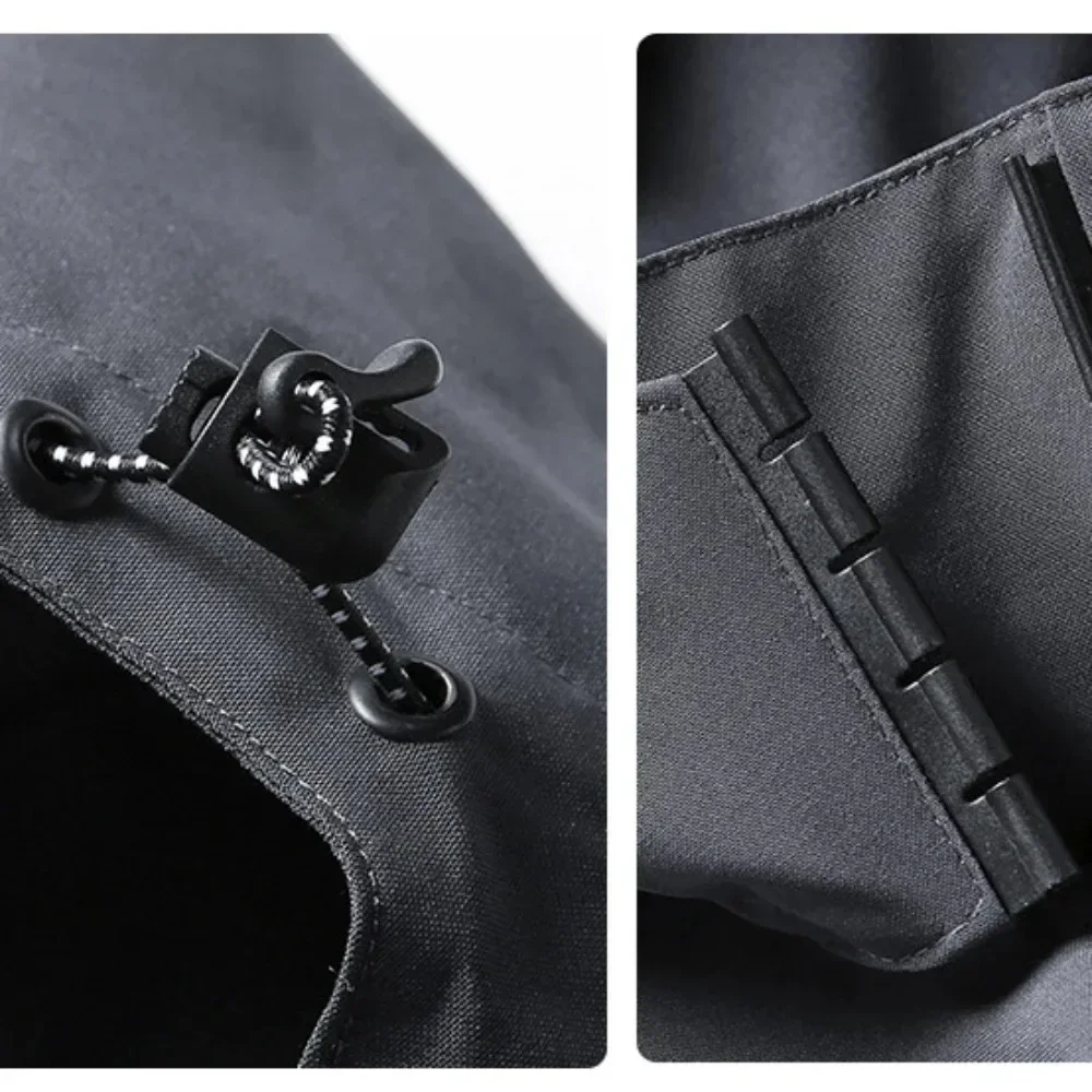 Veste d'extérieur imperméable pour hommes, coupe-vent, à capuche, pour escalade, randonnée, poinçonnage, automne et printemps, offre spéciale