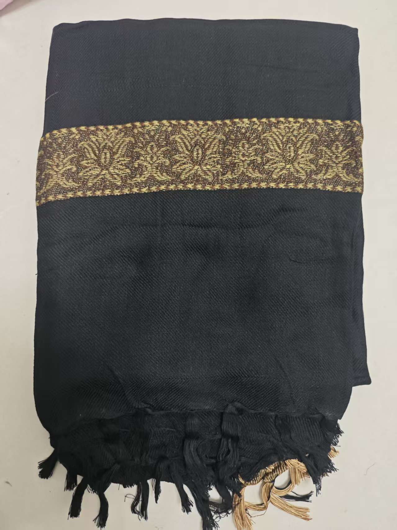 Foulard noir musulman pour hommes, enveloppe élégante, turquie, dubaï, pour l'extérieur, prière islamique Eid, bandeau d'été
