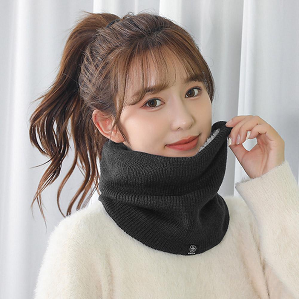 Mode doux tricoté cou plus chaud sport écharpe femmes hommes visage couverture hiver patinage course randonnée écharpes épais résistant au froid col