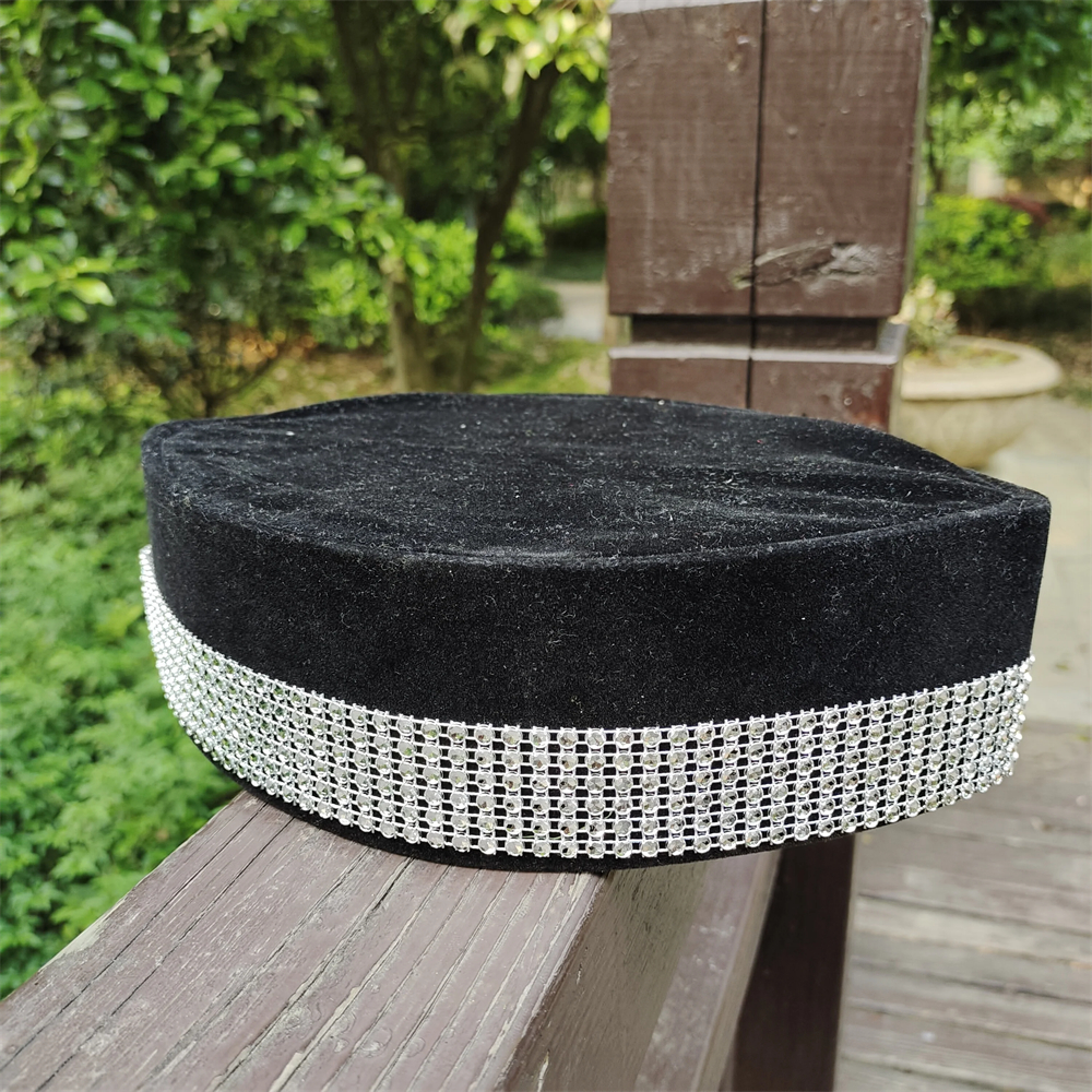 Chapeau Musulman Homme Islam Kufi Tax Products Accessoires de Prière Arabes Saoudiens Chapeau Bateau Malaisien Turban Kippa Topi 0324