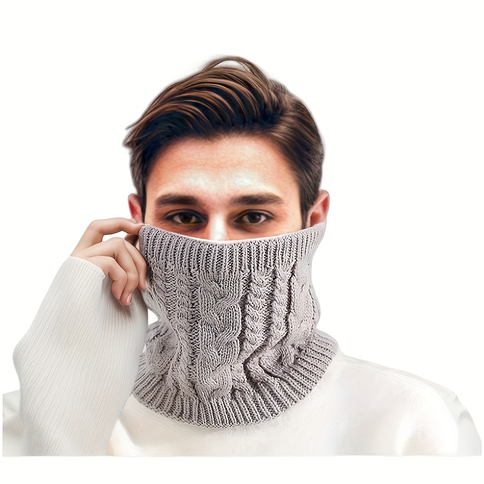 Écharpe chaude de cou en Fiber de Polyester à la mode, adaptée aux accessoires d'hiver confortables pour hommes et femmes par temps froid