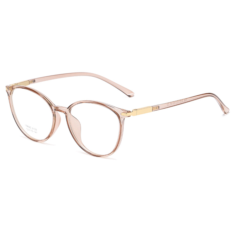 Lunettes rondes monture femme hommes lunettes rétro myopie montures optiques métal clair lentilles noir or lunettes Oculos 8123