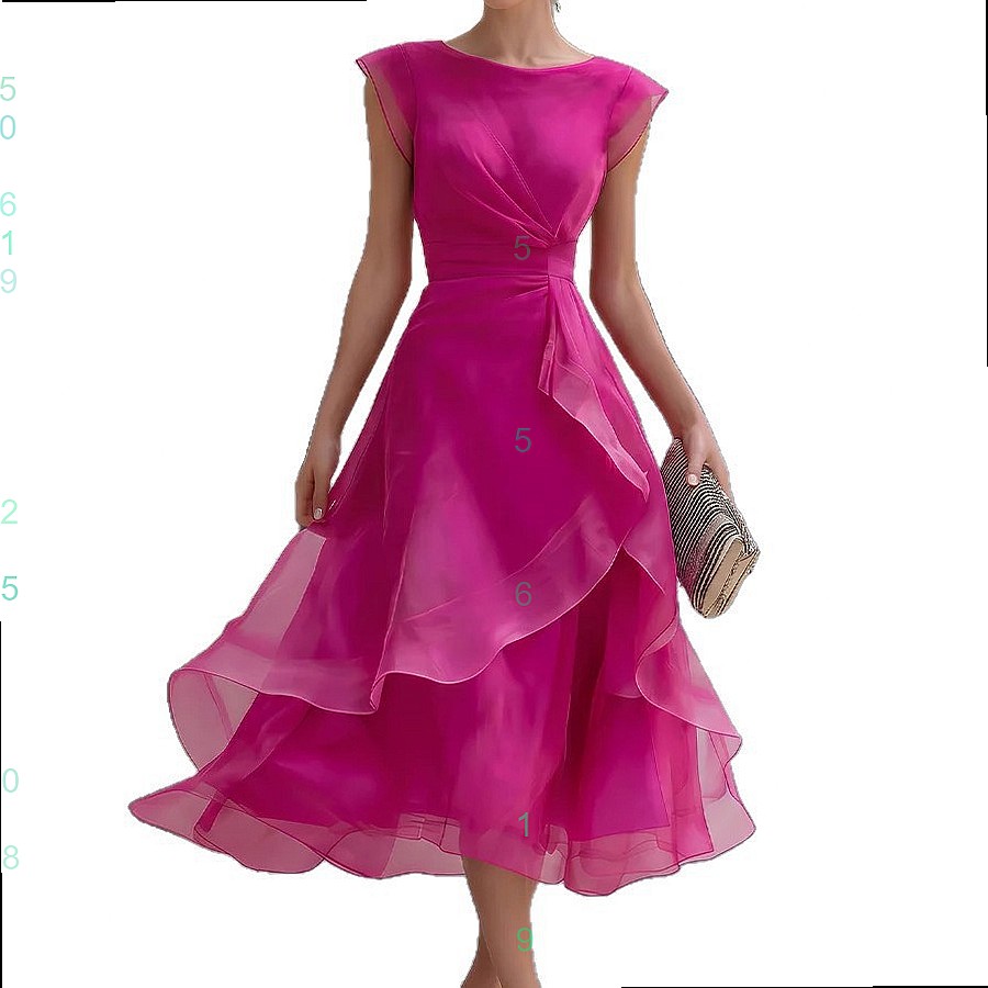Robe en maille à volants tendance, robes pour femmes, printemps été, élégante robe de soirée florale, ensemble assorti