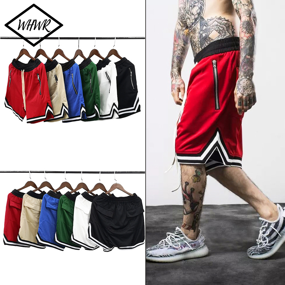 Short de basket-ball pour hommes, short de Sport ample, pantalon de balle américaine, maille à séchage rapide, pantalon de Sport à cinq points, Streetwear d'été