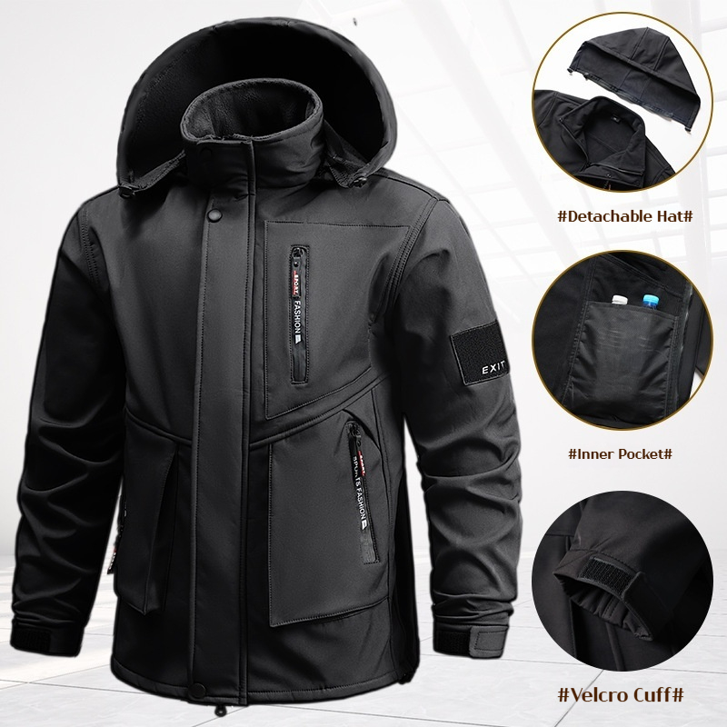 Costume de travail pour hommes, veste imperméable épaisse, ensemble pantalon, coupe-vent, vêtements de travail d'extérieur, ensemble deux pièces, costumes de Jogging pour hommes, hiver