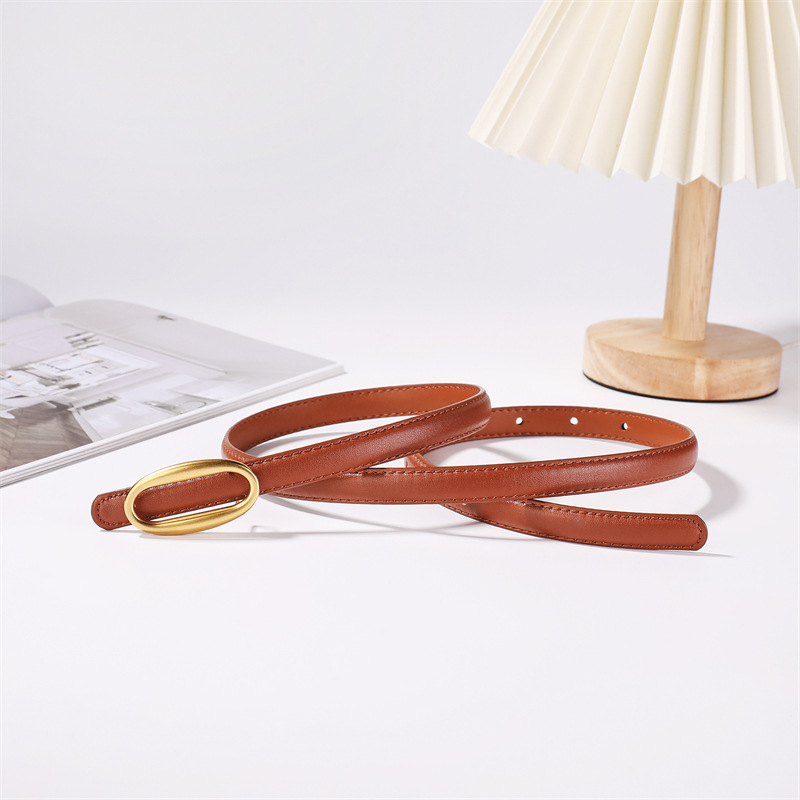 Ceinture en cuir véritable pour femme, élégante et polyvalente, idéale pour jeans et costumes, pour cintrer la taille