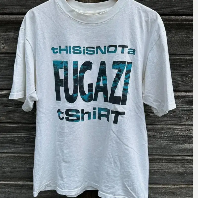 90S Fugazi C'est pas un t-shirt blanc, taille S 5Xl