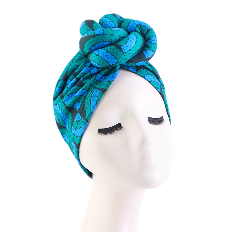 Chapeau Turban extensible à grande fleur pour femmes, imprimé africain, couvre-chef, couvre-chef de fête de mariage, Hijab musulman, couvre-tête