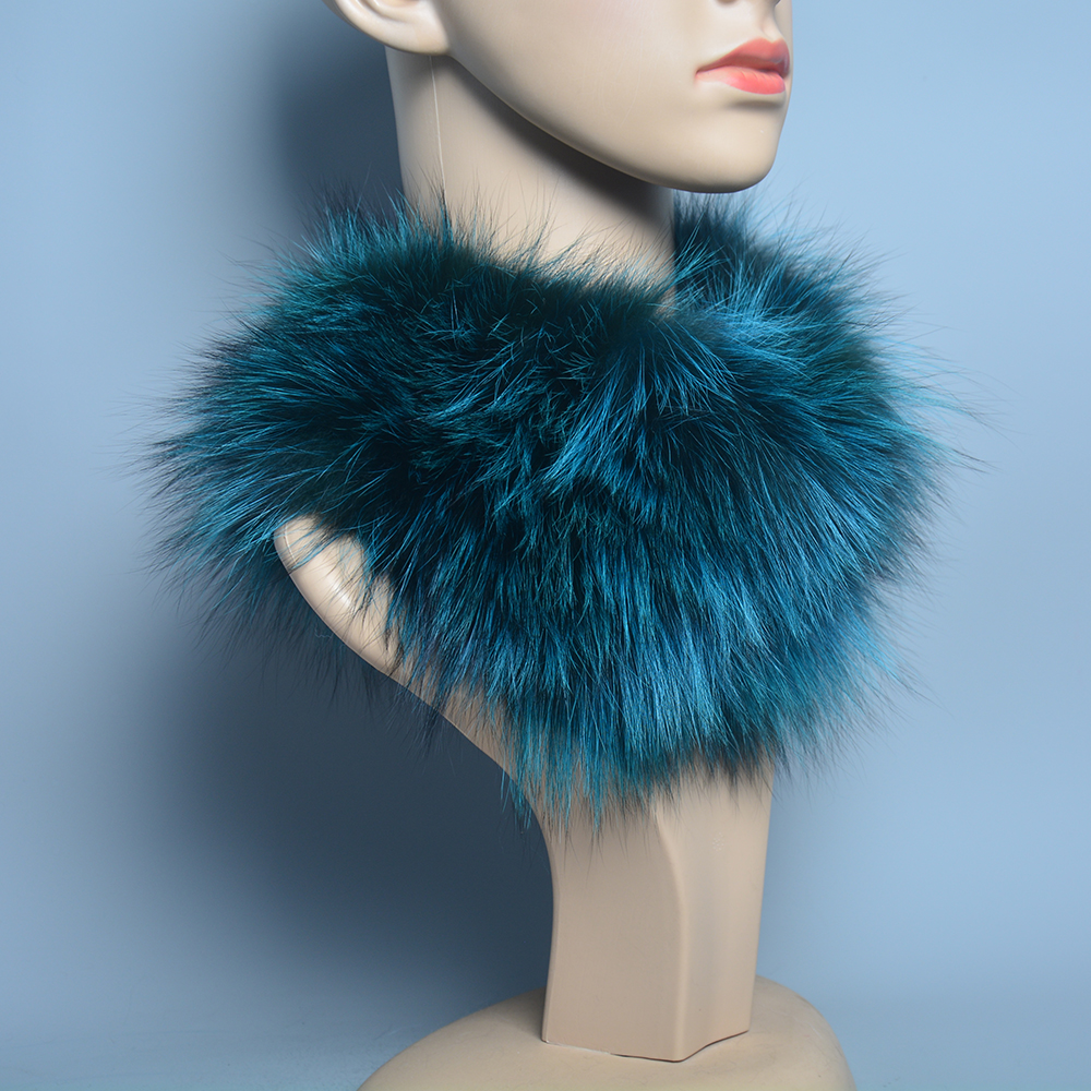 Écharpe en vraie fourrure de renard pour femme, tricotée, chaude, naturelle, élastique, chauffe-cou, luxe russe, bandeaux d'hiver, hiver