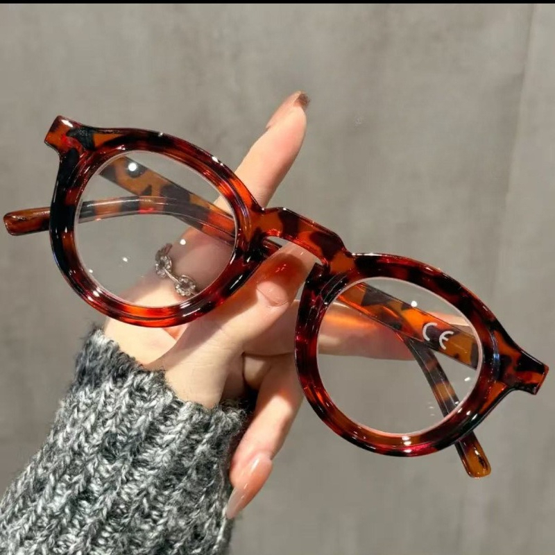 Lunettes de lecture rondes rétro pour femmes, mode lointaine, vintage, anti-lumière bleue, avec verres de prescription + 1.0 + 1.5 + 2.0