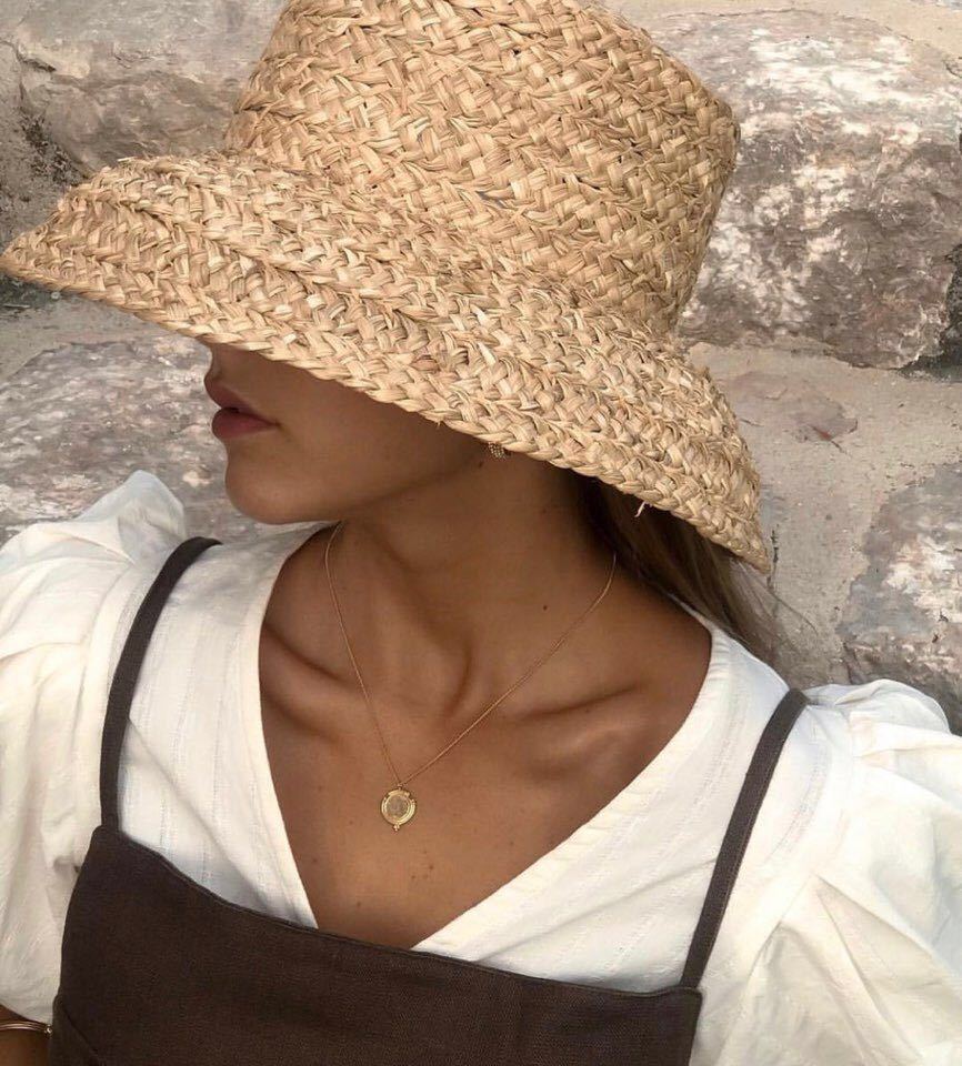 Casquette en raphia à bord large pour femmes, chapeaux de plage de vacances, chapeau de paille à dessus plat, casquette de soleil d'été pour dames, chapeau UV E27, nouvelle mode