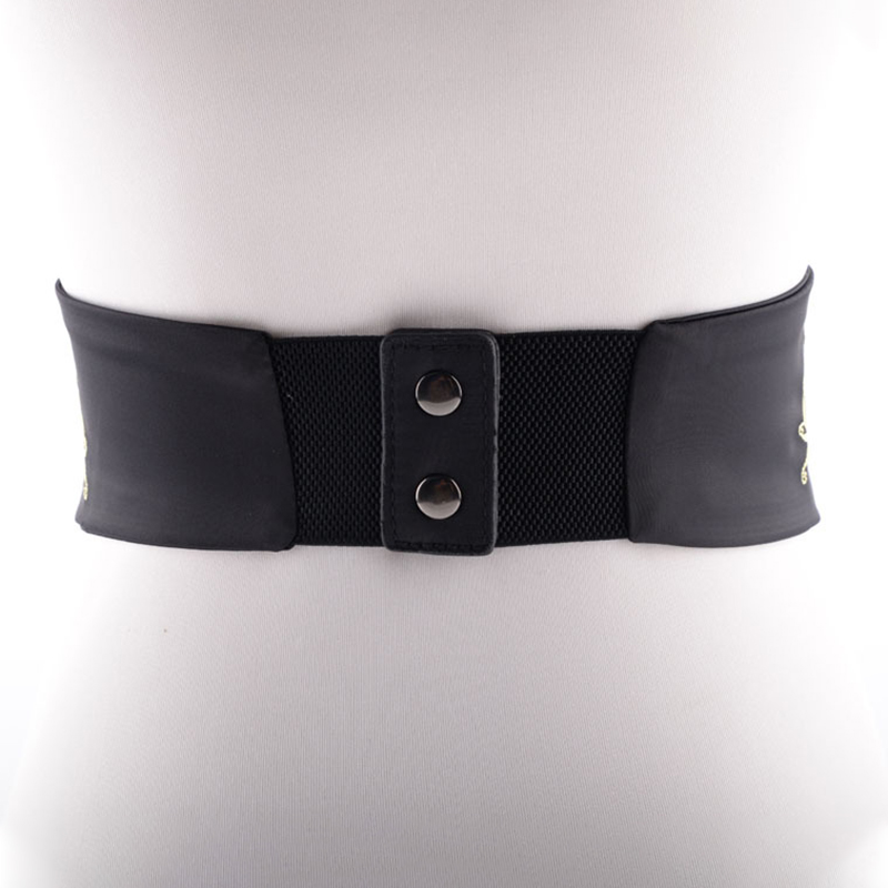 MiObi-Ceinture Large en Tissu Brodé Vintage pour Femme, Taille artificiel astique, Kimono Japonais, Rétro