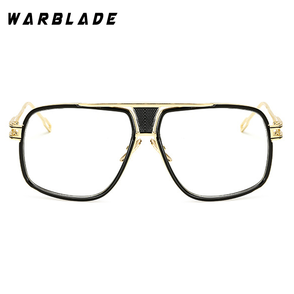 WarBLade – lunettes carrées en métal transparent pour homme, monture de luxe, à la mode, nouvelle collection 2022