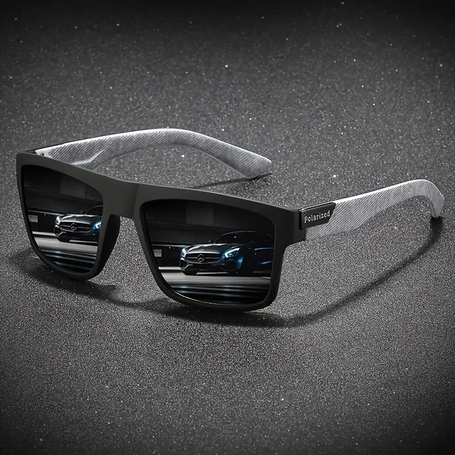 Lunettes de soleil tendance pour hommes et femmes, lunettes de soleil carrées vintage de luxe pour la conduite, la pêche, les voyages, lunettes UV400 pour hommes