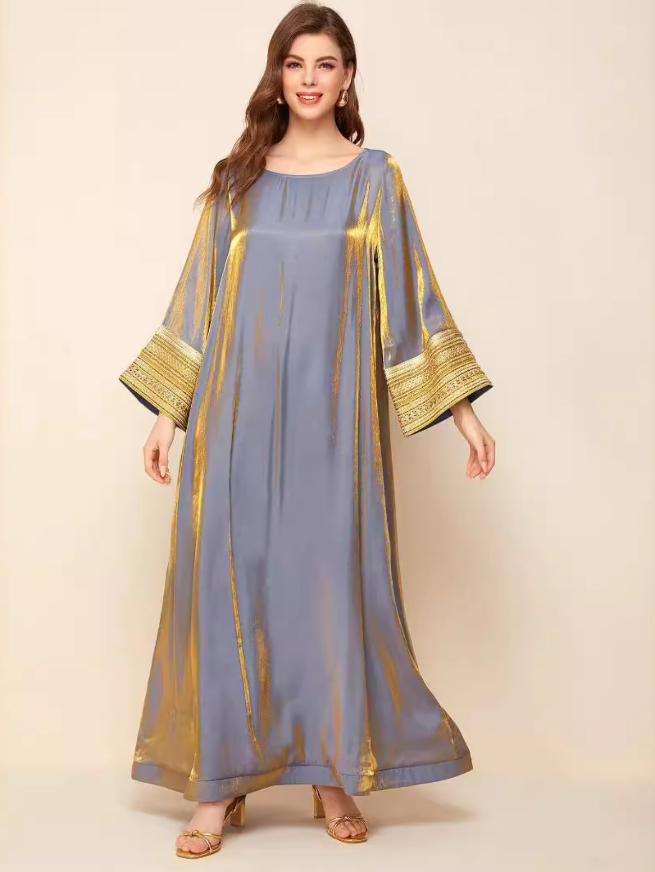 Robe longue arabe Jalabiya pour femmes musulmanes, Abaya saoudienne, robe de soirée, Ramadan, Maroc, Dubaï, Eid, Abayas, Kaftan, Islam, Robe éducative