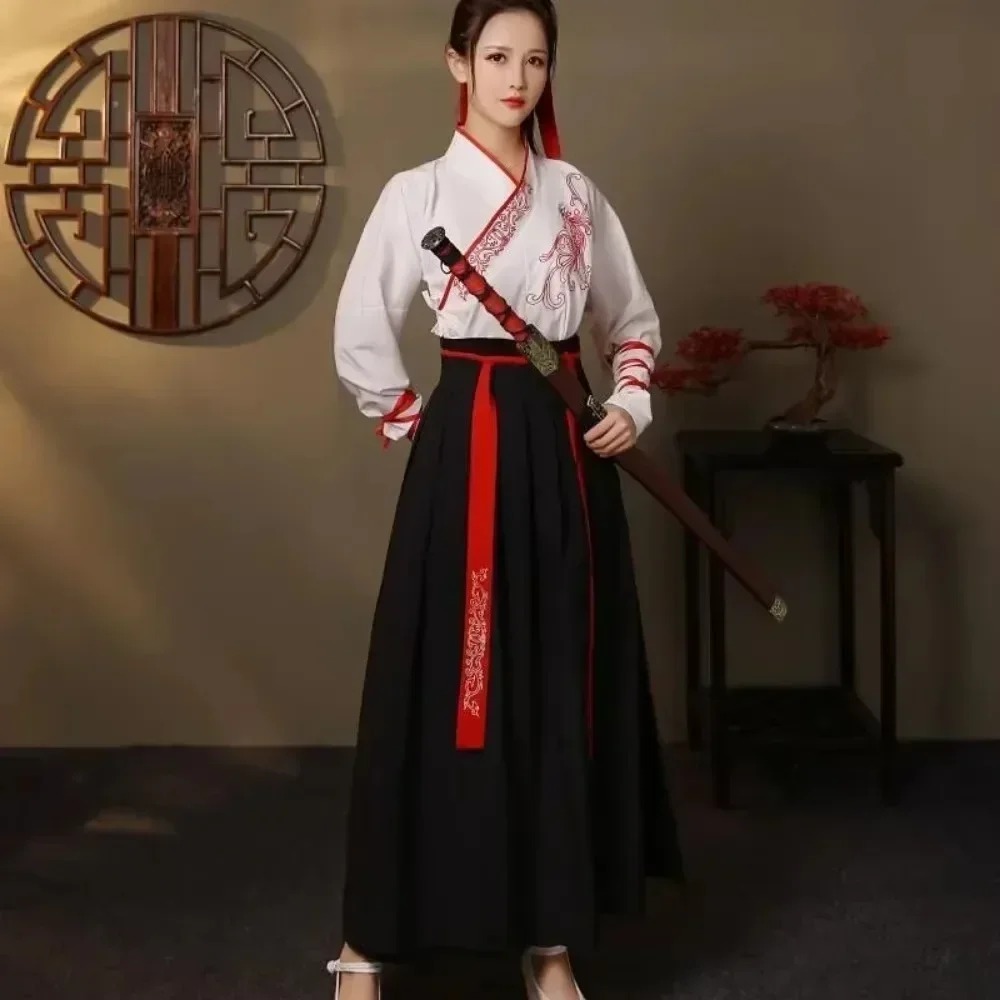 Robe Hanfu chinoise pour femmes et hommes, vêtements Vintage de Style ethnique, à la mode, élégant, Streetwear décontracté, robe traditionnelle chinoise pour hommes