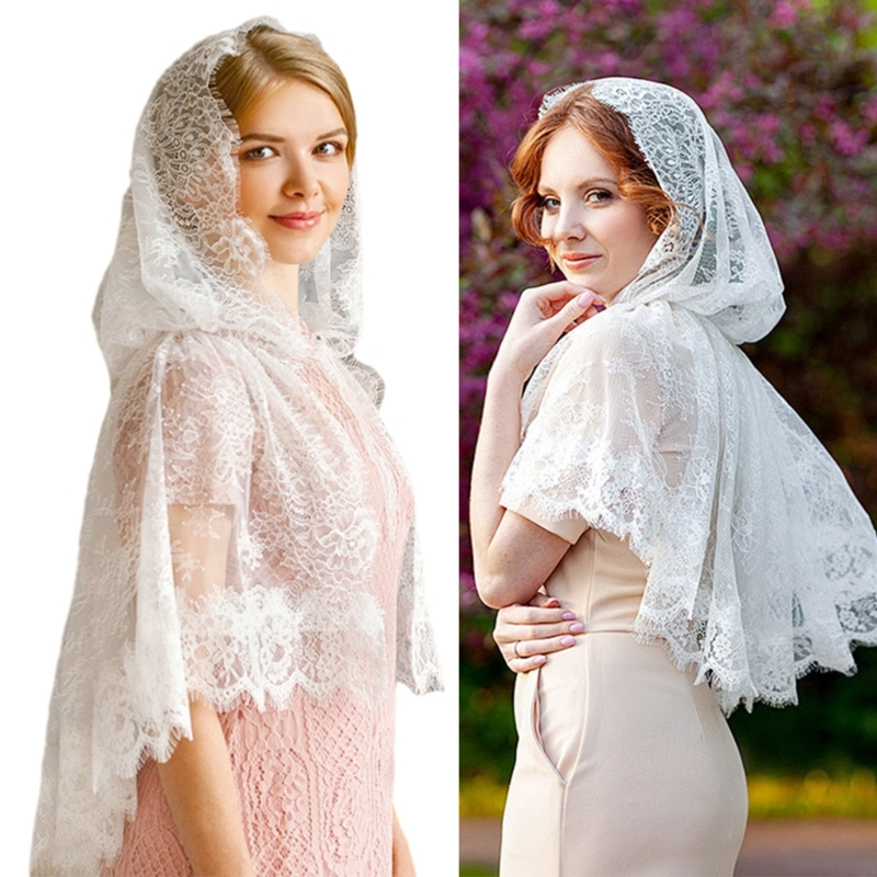 Châle en dentelle pour femme, écharpe légère et douce, sweat à capuche pour mariage, église, fournitures résistantes au soleil pour temps chaud