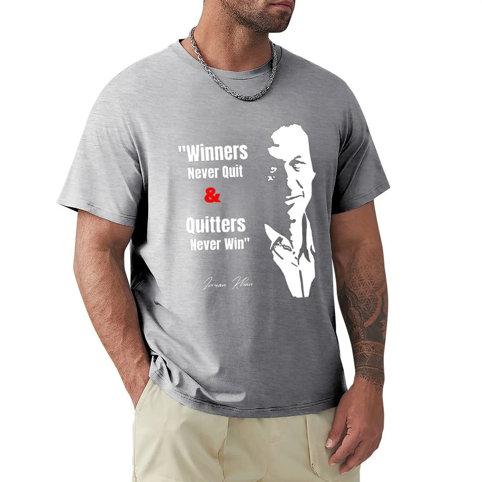 Imran Khan Quotes T-Shirt pour un garçon, édition noire, vêtements pour hommes, vêtements de créateurs pour hommes, nouveaux médicaments et t-shirts, manches courtes, harajuku