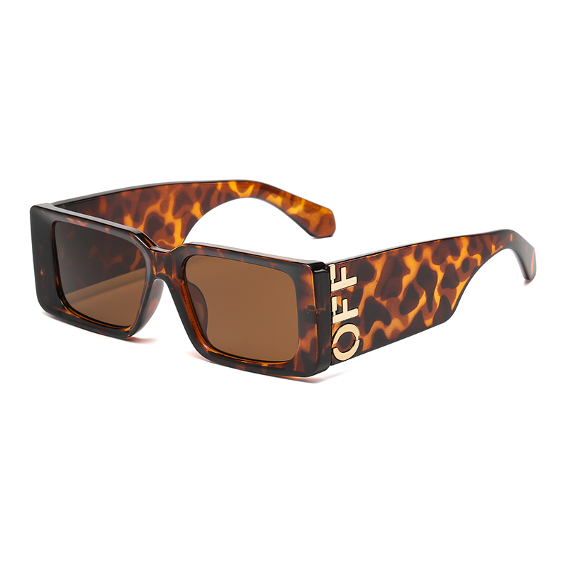 Lunettes de soleil à monture carrée colorée pour femmes, lunettes de soleil à jambe large, rétro, degré UV, unisexe, mode