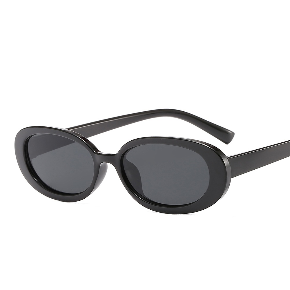 Lunettes de soleil ovales vintage pour femmes, marque de luxe, designer, petites lunettes de soleil ovales, lunettes rétro noires et rouges, lunettes de protection pour femmes
