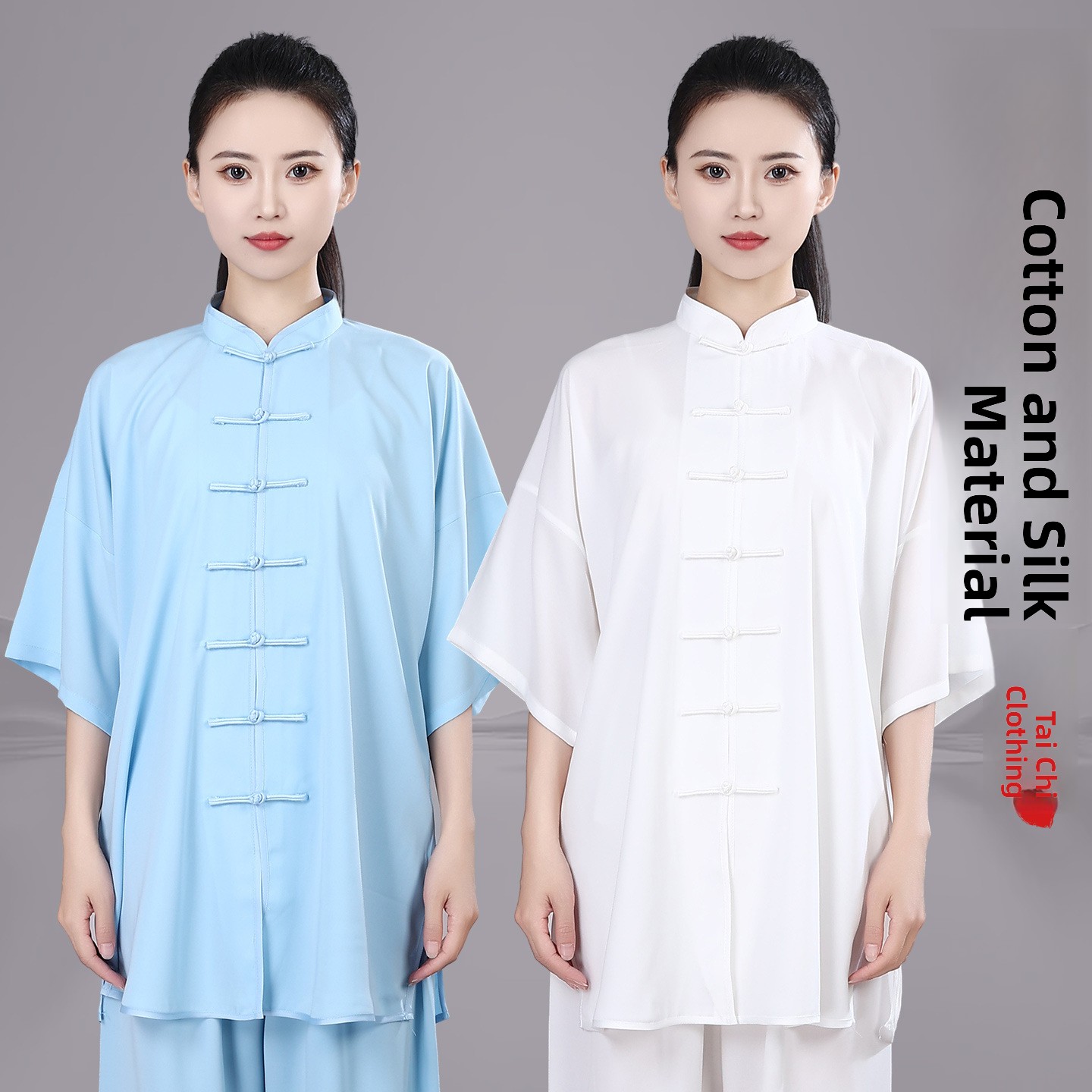 Nouvel uniforme de Tai Chi Hongji en soie pour homme, collection printemps-été, idéal pour l'exercice matinal, les arts martiaux et la pratique traditionnelle du Tai Chi chinois.