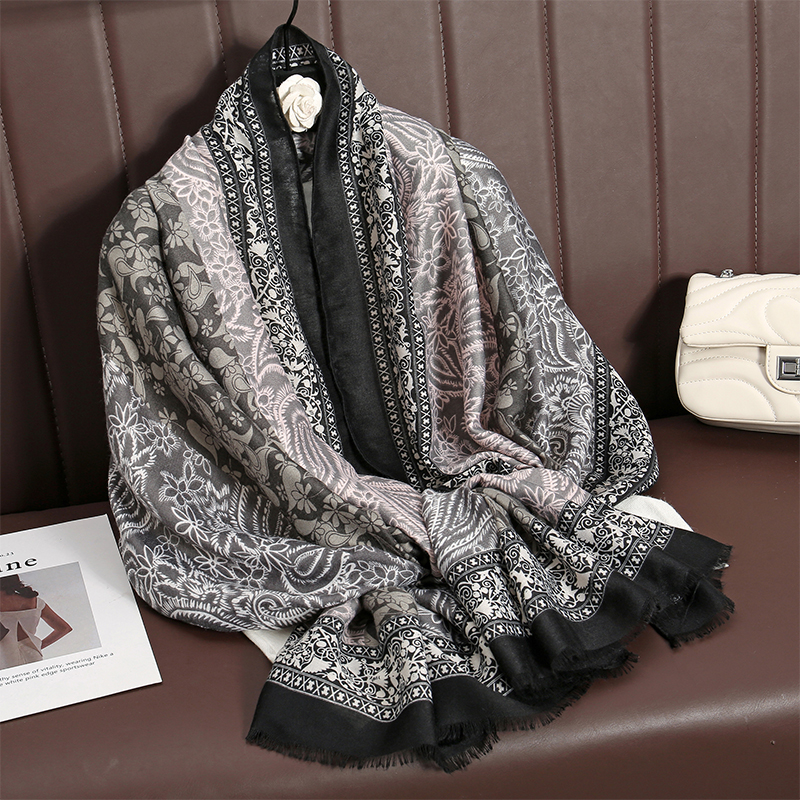 Nouveau Paisley coton Pashmina châle dame enveloppement chaud hiver foulards automne Design imprimé femme Foulard plage étoles écharpe de luxe