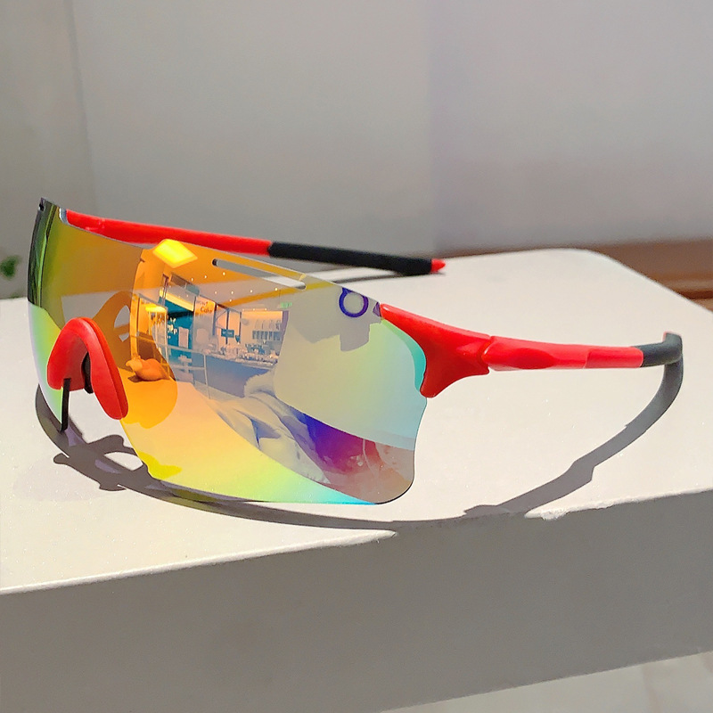 Lunettes de soleil de sport à la mode pour hommes et femmes, pour randonnée, cyclisme, Cool, réfléchissant, miroir, sans bords