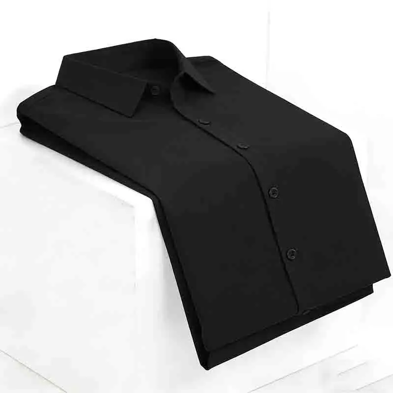 Chemise de mariage blanche à manches courtes pour homme, coupe ajustée, formelle, boutonnée, pour le marié et les fêtes