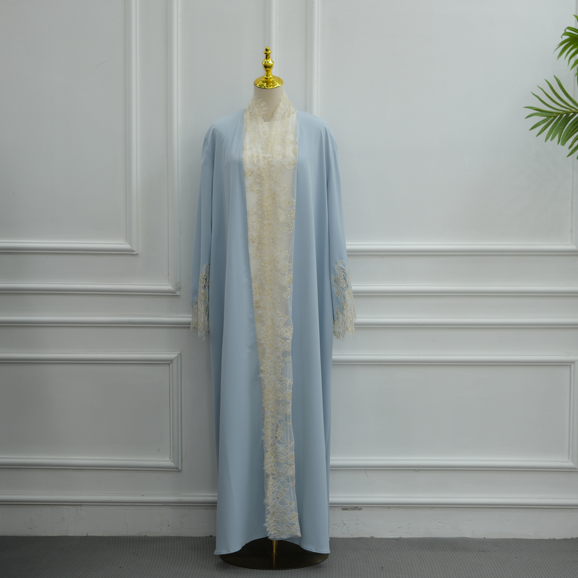 Robe Abaya pour femmes, robe de fête en dentelle, cardigan, robe musulmane, jalabiya, Ramadan, Maroc, Dubaï, abayas, kaftan, Islam, vestidos