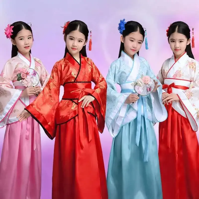 Costume Kimono Traditionnel Japonais pour Filles et Enfants, Style Ethnique, pour Étudiants, Chorale, Danse