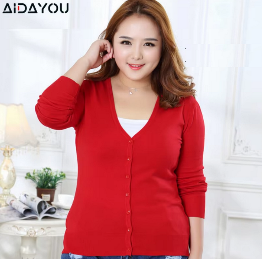 Pulls en tricot pour femmes, cardigan à manches longues, taille plus 6xl, col en V, pull décontracté pour femme, chaud et ample pour l'hiver, OUC1206