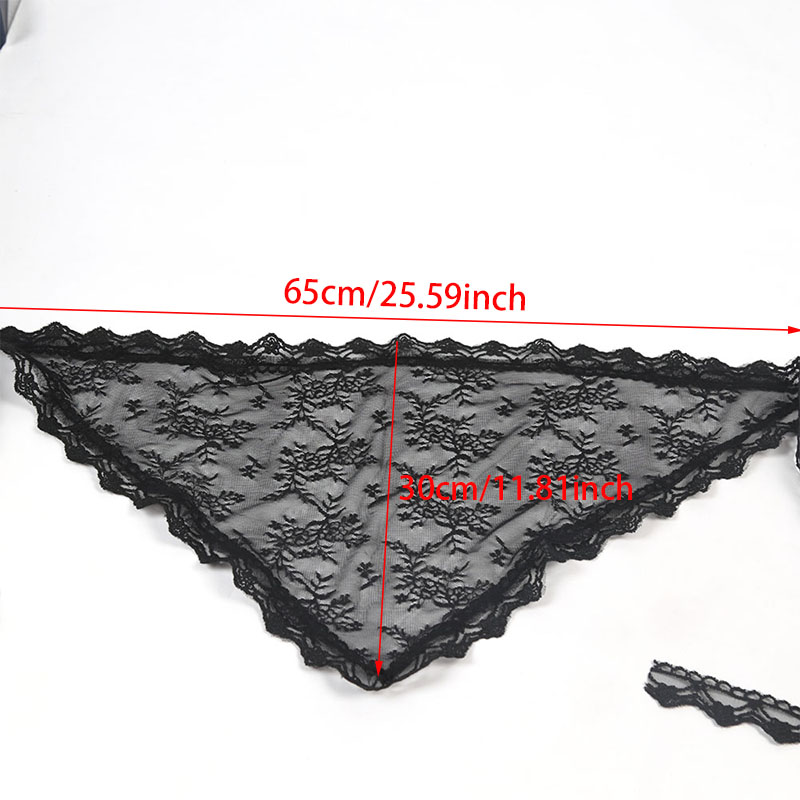 Nouveau foulard triangulaire en dentelle blanc, turban doux en dentelle, bandeau pour photos de voyage, accessoires pour cheveux, idéal pour les femmes