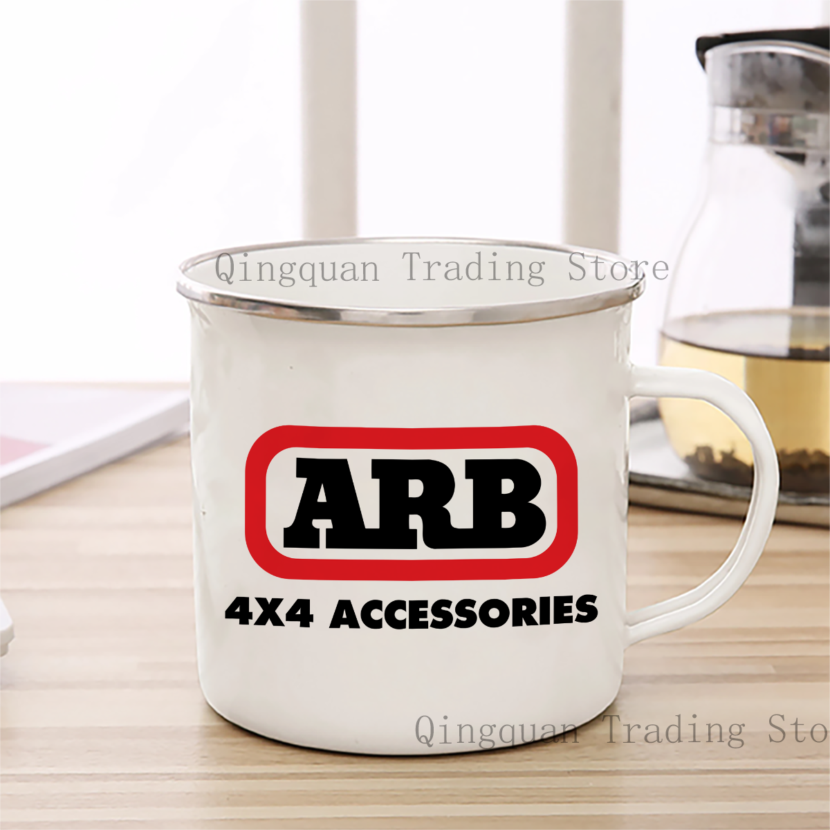 ARB 4x4 tasse émaillée tasse à café 11oz céramique café thé cacao tasse poignée thé boisson tasse