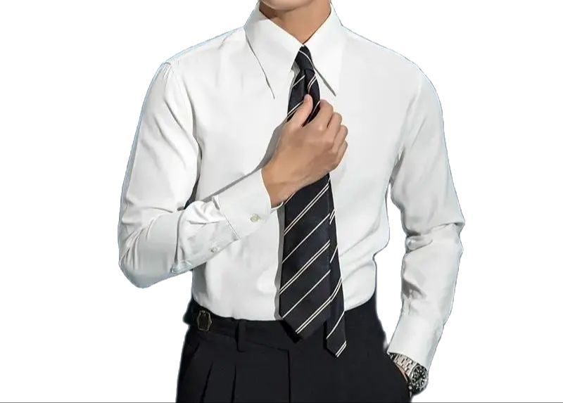 Chemise Homme Tendance Rétro de Marque à Col Pointu Long - Chemise Personnalisée Homme Authentique Style Rétro