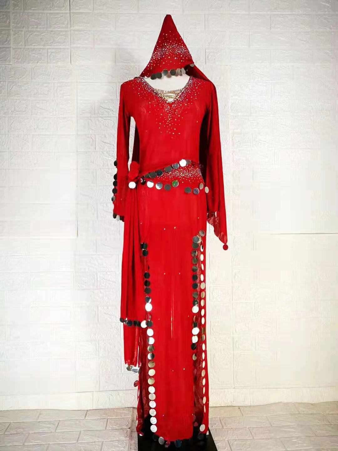 Vêtements de danse du ventre pour femmes, danse du ventre professionnelle, robe de performance, robe Baladi, robes financièrement, tenue 4 pièces