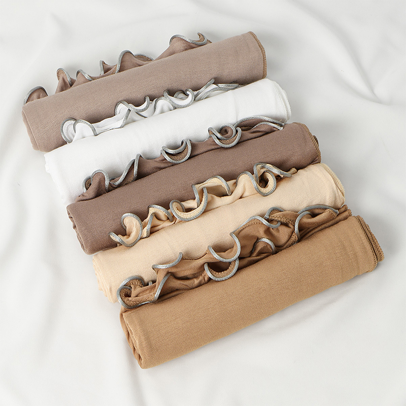 Foulard Hijab en Jersey de coton Modal pour femmes, châle extensible, foulard musulman uni, mode couleur unie, Long silencieux, Turban islamique