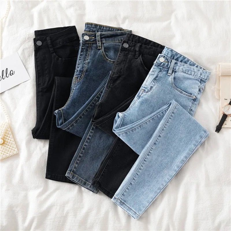 Jeans femme mince femme Denim pantalon femmes jean printemps automne femme bas extensible Feminino pantalon maigre femmes pantalon