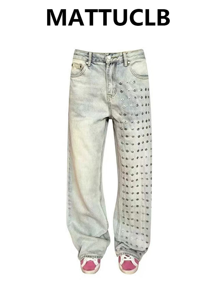 Pantalon en jean baggy pour femme, style Y2K japonais Harajuku, coupe large, rétro américain, punk, Goblin Core, pantalon long, nouvelle tendance