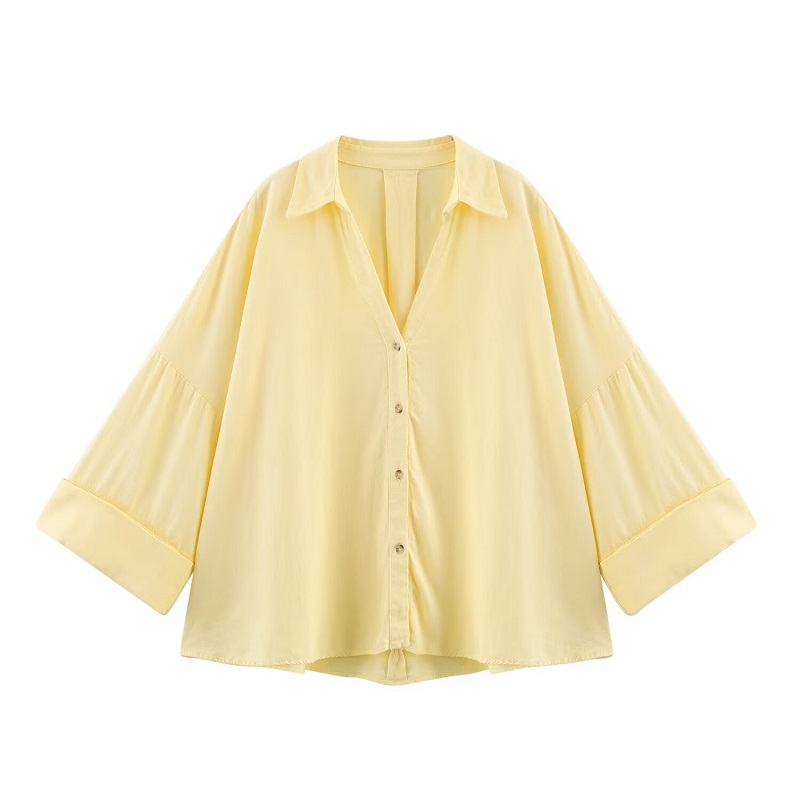 MUJER femmes chemises rayé surdimensionné chemises pour femmes à manches larges chemises et chemisiers décontractés femme blanc été hauts amples femme