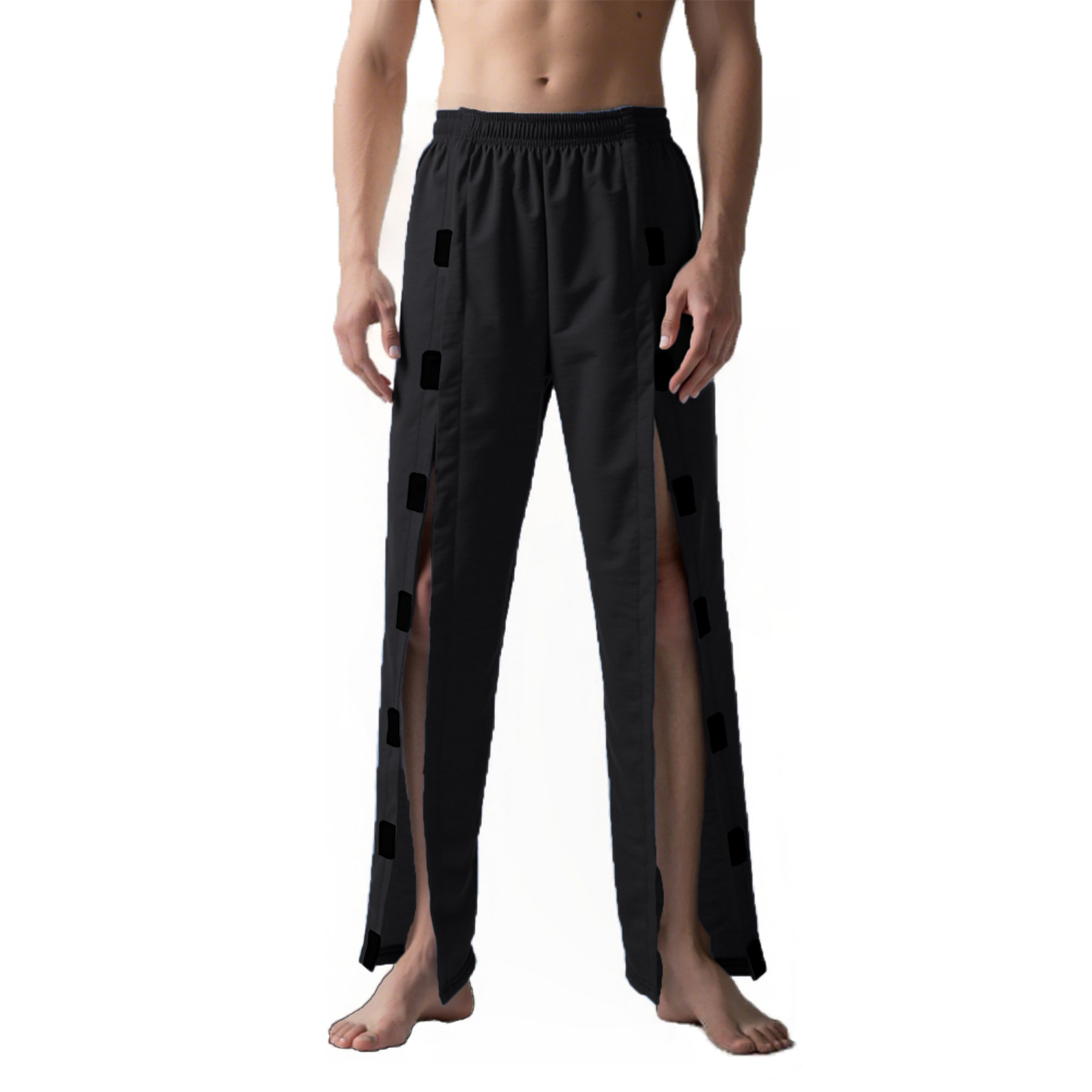 Vêtements pour patients faciles à porter et à enlever, pour Incontinence paralisie, pantalons pour personnes âgées postées au lit, Fracture pour hommes, pantalons complets amples
